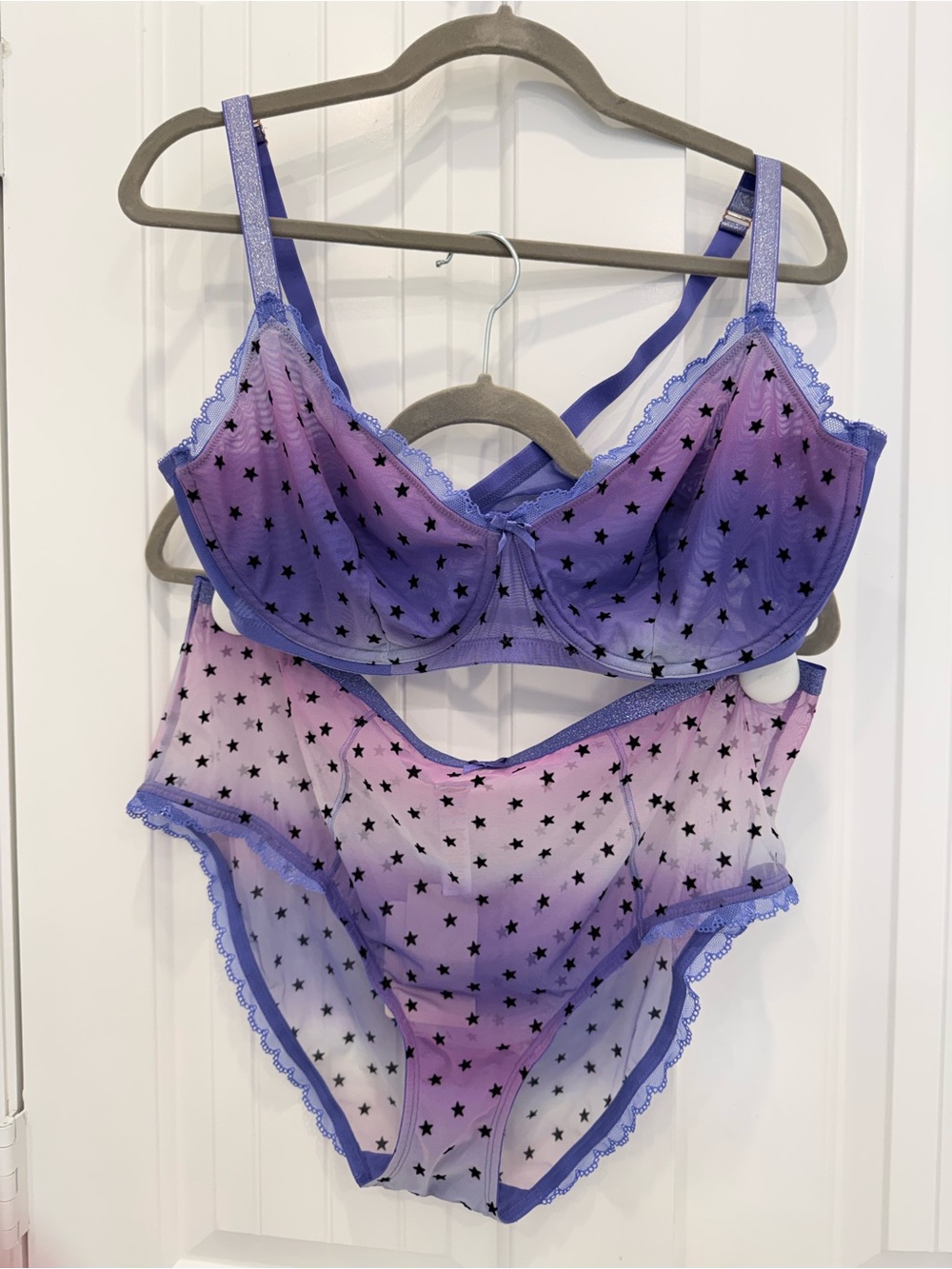Savage X Fenty Ombre Star-Print Bra & Brief